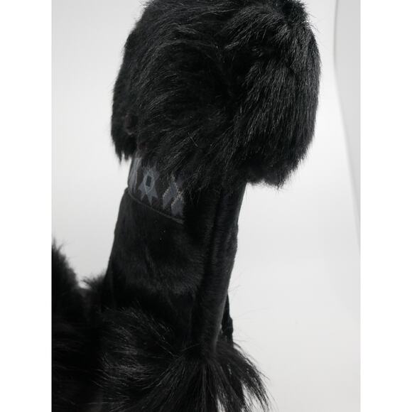 VTG Technica Aztec Print Black Fur Boots Size 6 Made in Italy - Picture 14 of 16